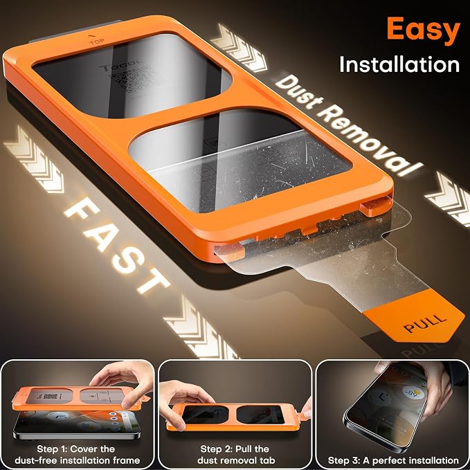 TOCOL for Pixel 2026 Screen Protector Clear | Easy Installation Bubble-Free 9H+ Tempered Glass 11FT Military Grade Shatterproof Anti-Scratch Case Friendly HD 2 Pack