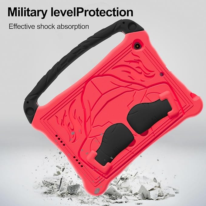 Dteck for iPad Air 3rd Gen (2019) / iPad Pro (2017) Case 10.5 Shockproof Protective Case with Kickstand Hard Plastic Shell 3-Layer Protection Drop Proof Sturdy Rugged Tablet Cover (Aqua+Rose)