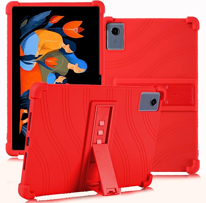 ATOOZ for Lenovo Idea Tab Plus Case 12.1 Inch 2025Black | Soft Silicone Shockproof Case for Lenovo Idea Tab Plus Tablet (TB361FU) with PC Bracket
