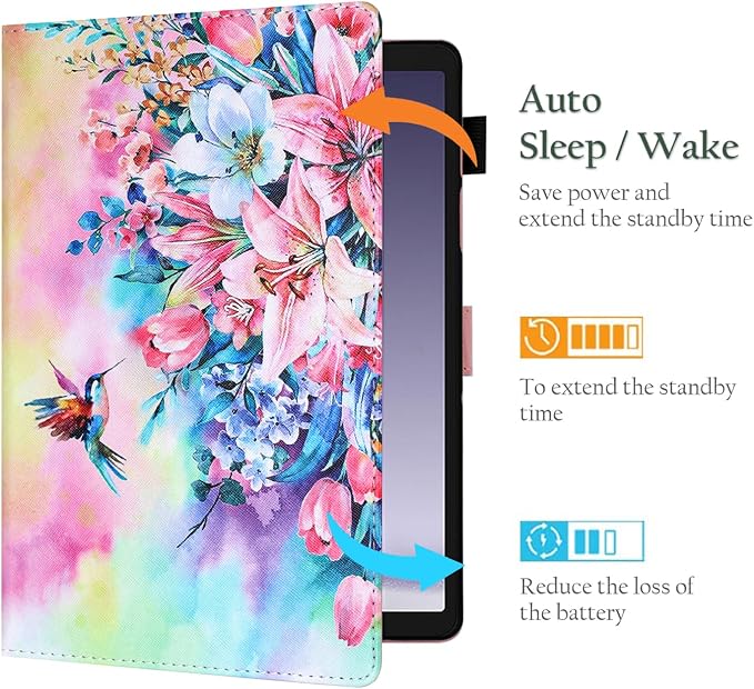 Fancity Case Fits Samsung Galaxy Tab A9/A11 Plus 11” 2025/2023 X210/X216 | Premium PU Leather Cover with Multi-Angles Pencil Holder Smart Wake Sleep for Galaxy Tab A9 A11 Plus X218 Beach
