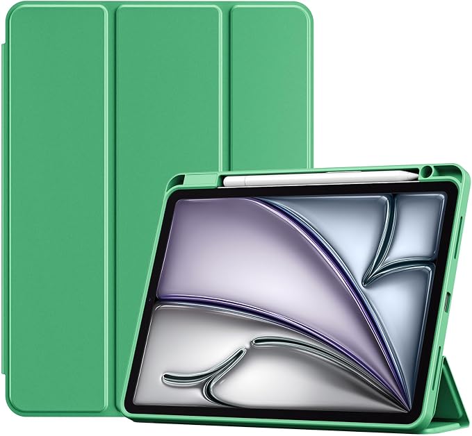 ProCase Smart Case for iPad Air 11-inch M4/M3/M2 &amp Air 10.9 5th/4th Gen | Hard Back Cover with Auto Sleep/Wake Slim Lightweight Case for iPad Air 11 2026/25/24 &amp 10.9 2022/2020-Aqua