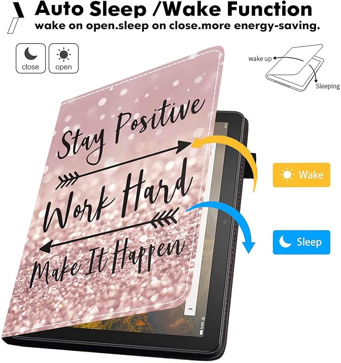 Case for Amazon Fire HD 10 Tablet (9th/7th Gen 2019/2017 Release) Premium PU Leather Cover with Auto Sleep Wake Feature Folio Case for Fire 10.1 Tablet Bible Verse Jeremiah 29:11