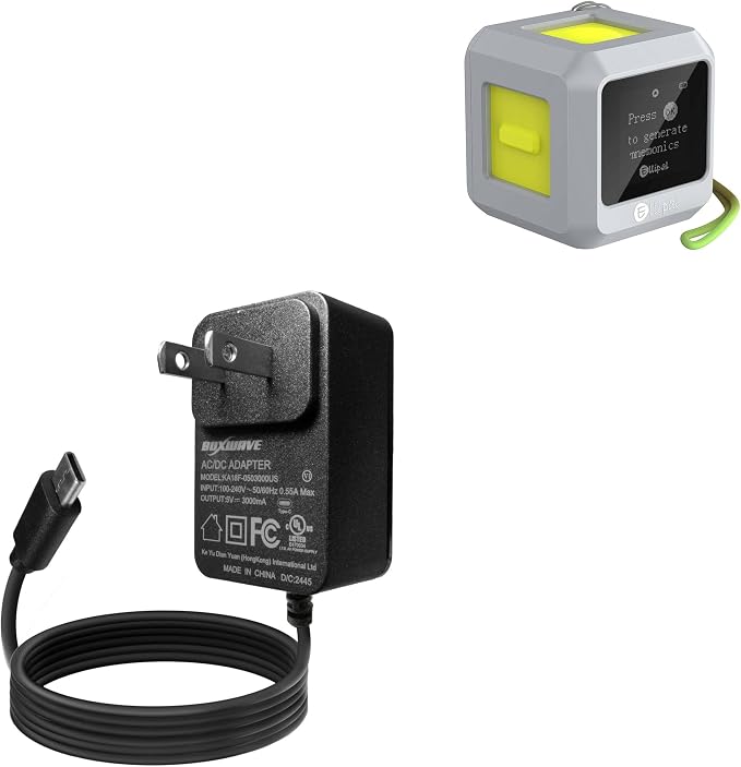 BoxWave Charger Compatible with ELLIPAL Joy-Seed Phrase Generator - Wall Charger Direct (15W) Rapid Charge Your Device with Built-in 3ft Cable
