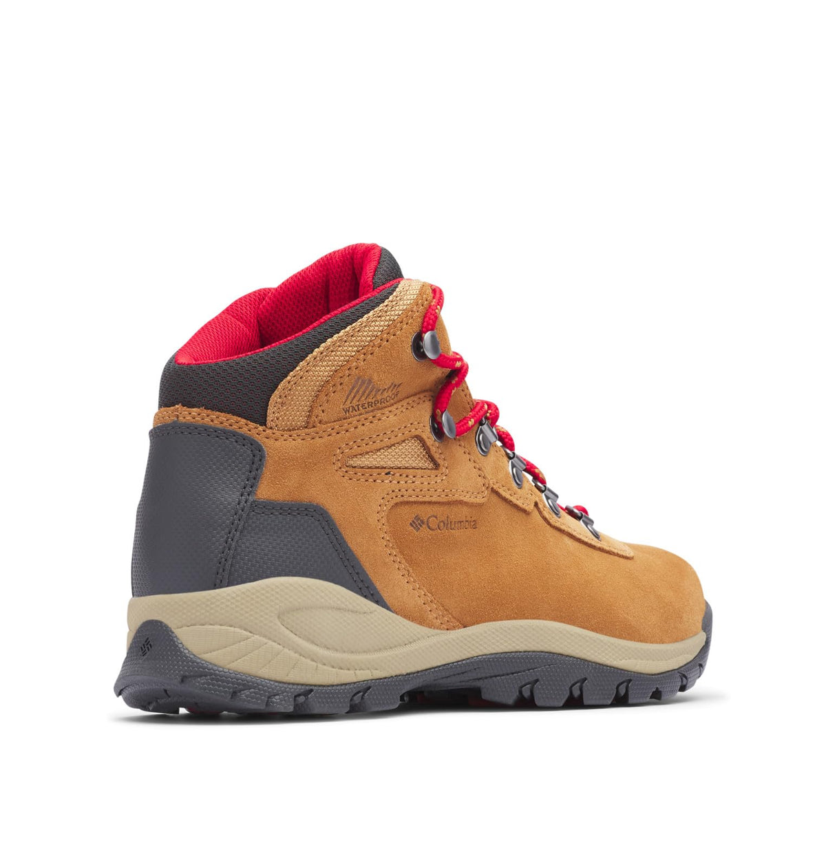 Columbia Women's Newton Ridge Plus Waterproof Amped, 2024 Elk/Mountain Red, 10