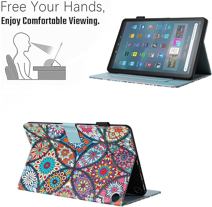 Case for Amazon Fire Max 11 Tablet (13th Generation 2023 Release) Auto Wake/Sleep Premium PU Leather Folding Stand Cover with Pen Holder &amp Multiple Viewing Angles - Beach