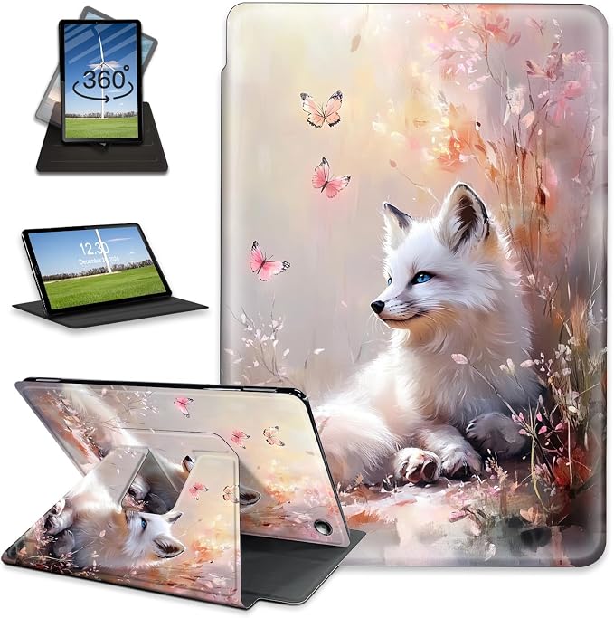 for Amazon Fire Max 11 2023 Release Table Case 11'' Rotating Auto Wake Sleep Leather Table Case for Amazon Fire Max 11 2023 Release Stand Bird Flowers Design for Woman Man