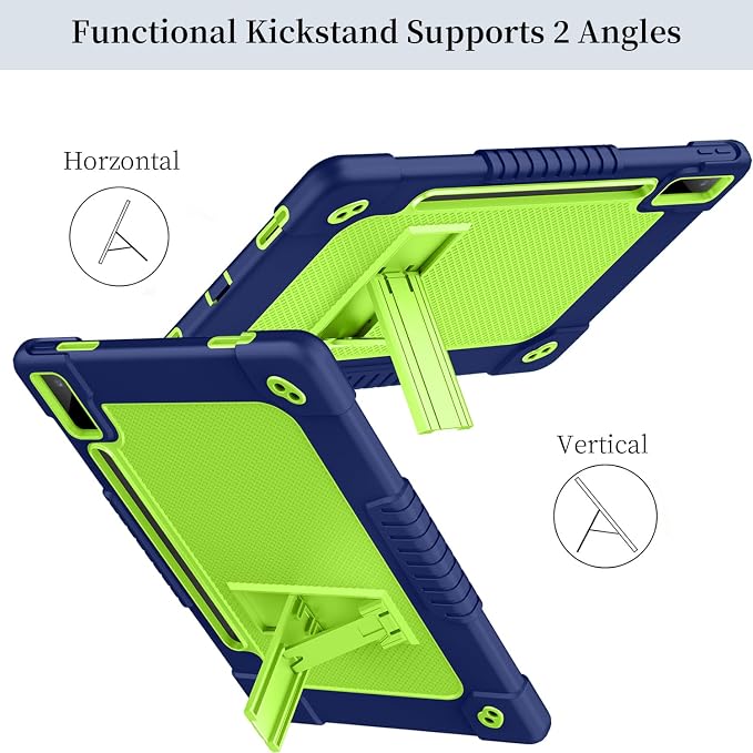 Case for Lenovo Tab P12for Lenovo Tab P12 12.7 Tablet CaseShockproof with Kickstand/Shoulder Strap Case for Lenovo tab P12/Xiaoxin Pad Pro 12.7 Tablet TB370FU/TB371FC (Black)
