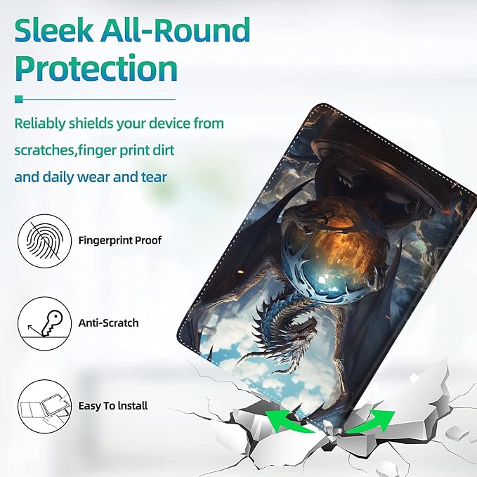 Case for iPad (A16) 11th Generation 11 Inch (2025) for iPad 10th Generation 10.9 Inch (2022) Slim Folding Stand Cover with Auto Wake/Sleep Watercolor Sea Turtle