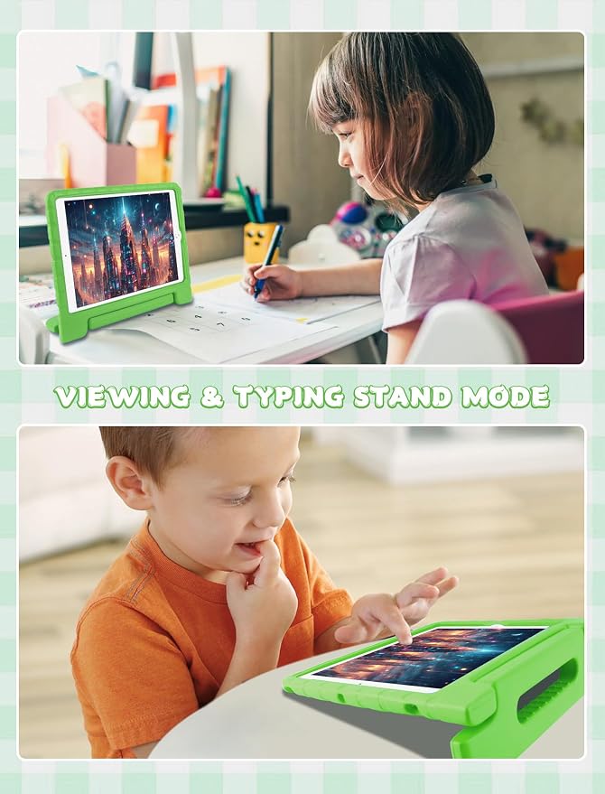 Heavy Duty Kids Case for iPad 10th/11th(A16) Pencil Holder Stand | Rugged Protection Cover for 11/10.9-inch iPad 2025/2022 Lightweight EVA Foam Anti-slip for Home School Travel Blue