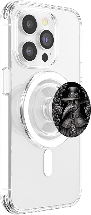 Plague Doctor Occult Gothic Pest Steampunk Black Death PopSockets PopGrip for MagSafe