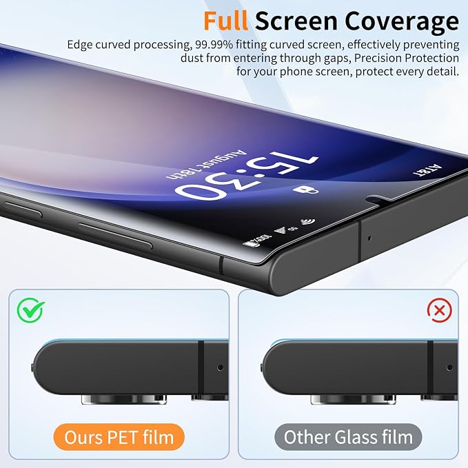 3 Pack Tempered Glass Privacy Screen Protector for iPhone 15 Pro Max 6.7 Inch Original Touch Sensitivity with Auto Alignment kit Bubble Free Case Friendly 9H Hardness
