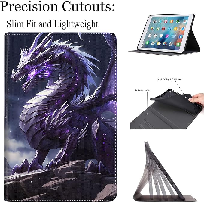 Case for Samsung Galaxy Tab S10 FE Plus 5G Multi-Angle Stand Smart Cover Shockproof with Auto Wake/Sleep for Galaxy Tab S10 FE+ 13.1 Inch (SM-X620/SM-X626B) 2025 Magic Mushrooms Fungus