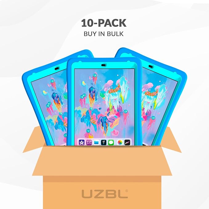 Cushy Kids Case for 2025 iPad 11th Gen A16 &amp 10th Gen 2022 10.9-inch - Built-in Screen Protector and Kickstand (1-Pack)