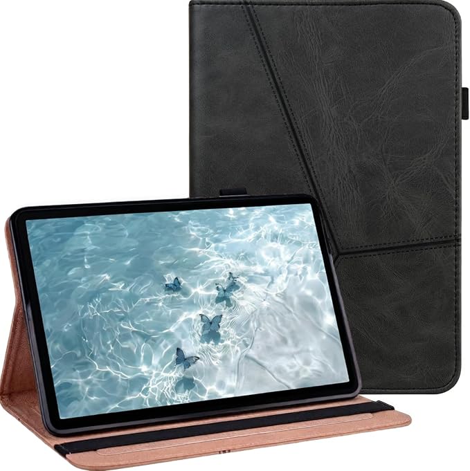 ALILANG Case for Samsung Galaxy Tab A 10.1 Inch 2019 (SM-T510/T515) with Pen Holder &amp Multiple Viewing Angles Smart PU Leather Cover for Samsung Tab A 10.1 Case 2019-Black