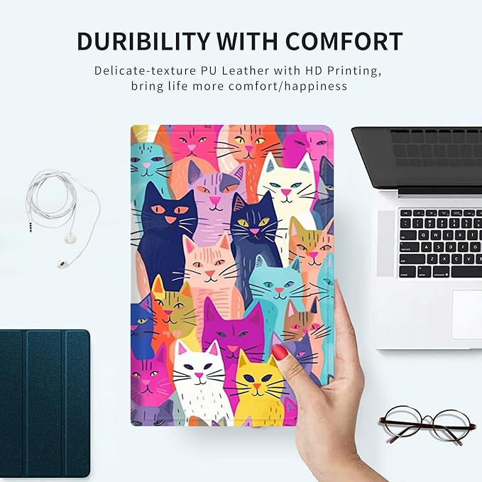 Case for Kindle Fire HD 10 &amp 10 Plus Tablet 10.1 (13th/11th Generation 2023/2021 Release) Lightweight Slim PU Leather Adjustable Multi-Angle Smart Shell Cover with Auto Wake/SleepA Flowers Art