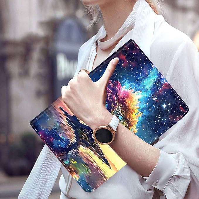 Case for New iPad (A16) 11th Generation 11 Inch 2025for iPad 10th Generation 2022 10.9 Inch Multi-Angle Stand Smart Cover Shockproof with Auto Wake/Sleep ，Starry Sky
