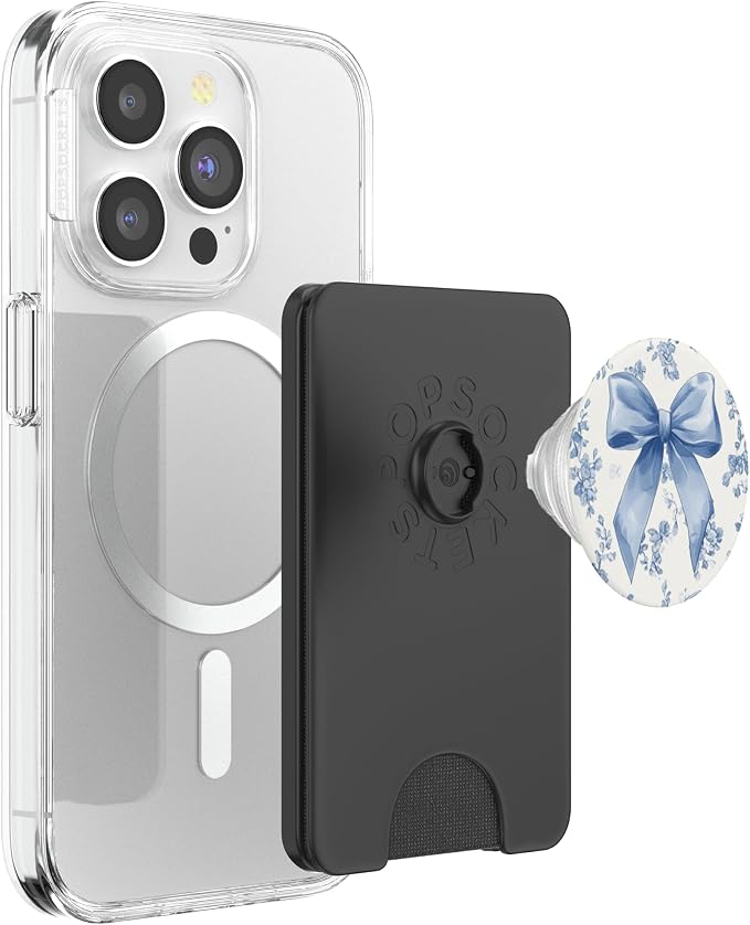 &amp Flower Toile Girly PopSockets PopGrip for MagSafe