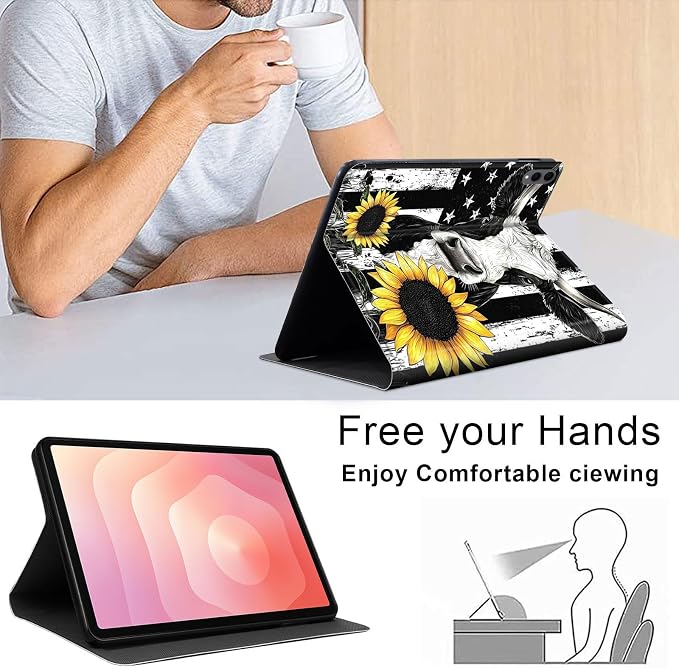 Case for Samsung Galaxy Tab A11 Plus 2026 &amp Galaxy Tab A9+ 11 Slim Smart Stand Cover with Auto Wake/Sleep Shockproof Protective Shell for Work &amp School Astronaut