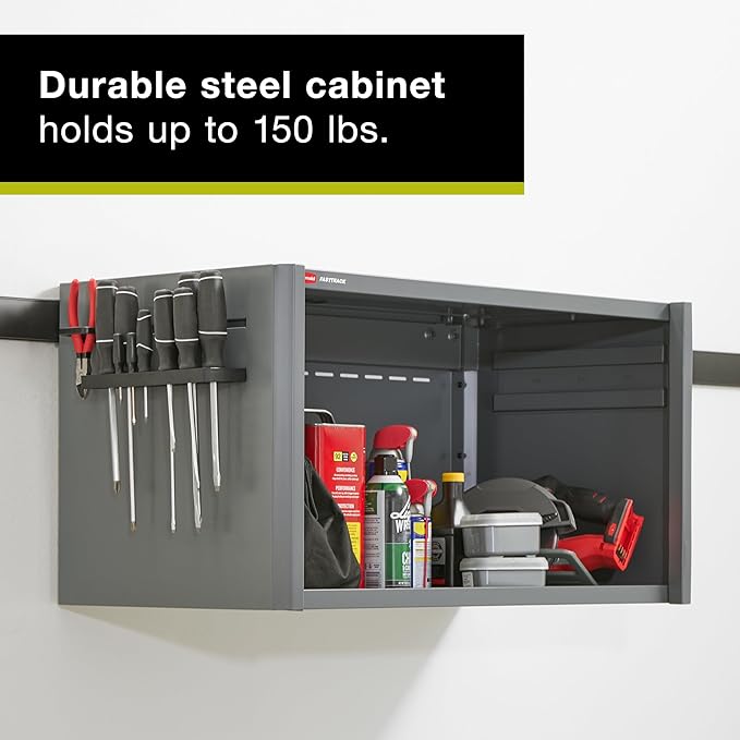 Rubbermaid FastTrack Single Open Cabinet, Garage Storage Systems, Garage Organization