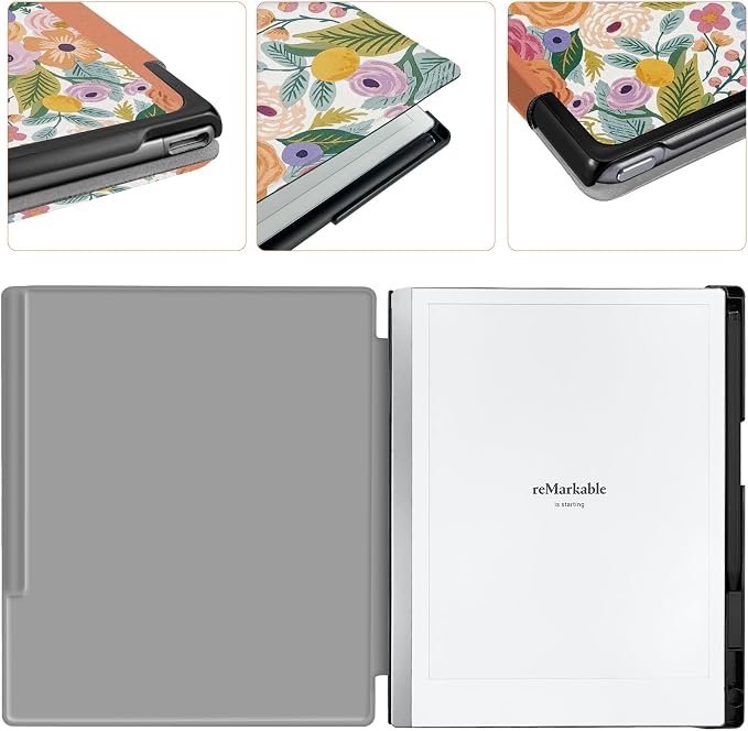 Case for Remarkable 2 Paper Tablet 10.3 2020 ReleasedLightweight and Hard Back Shell Protective Book Folio Cover with Built-in Pen HolderComes with Remarkable 2 Pen Tips.