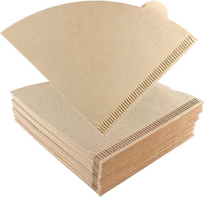 ZHIYE 100PCS Coffee Filter, Disposable Unbleached Cone Filter Papers Size 01 for Coffee Dripper & Pour Over Coffee Maker, 1-2 Cups