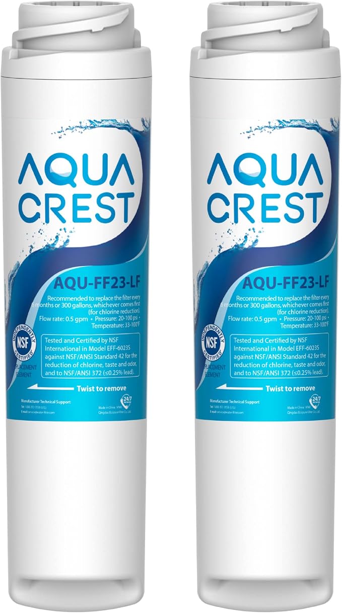 AQUA CREST FQSLF, FQSVF Under Sink Water Filter, Replacement