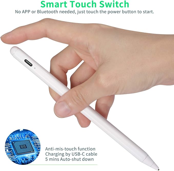 Active Stylus Pen for Lenovo Flex 5/7 2-in-1Digital Pencil Compatible with Lenovo Flex 5/7 2-in-1 Stylus PenGood for Note-Taking and Sketching Pens with Touch ControlWhite