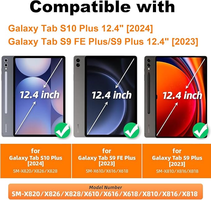 Case for Samsung Galaxy Tab A11 Plus 2026 &amp Galaxy Tab A9+ 11 Slim Smart Stand Cover with Auto Wake/Sleep Shockproof Protective Shell for Work &amp School Astronaut