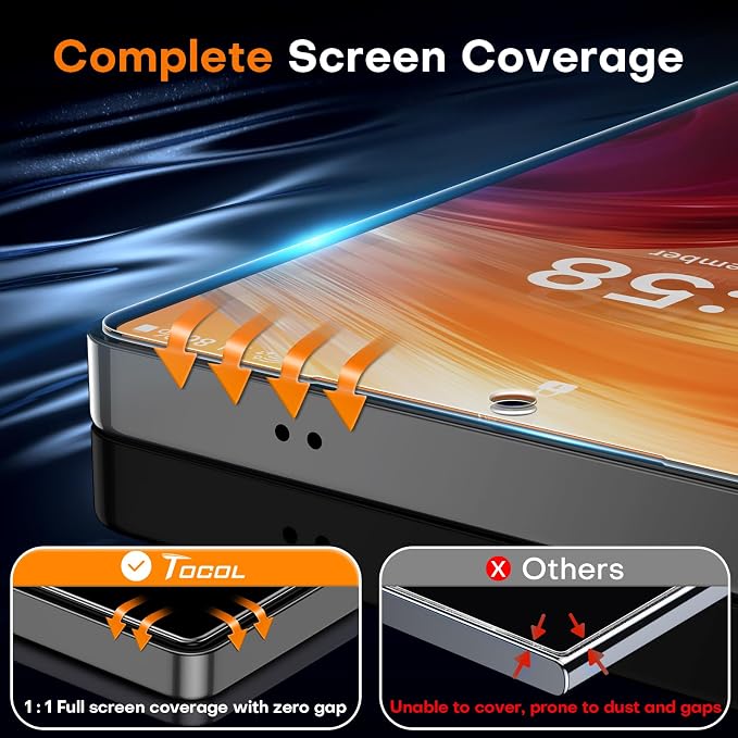 TOCOL for Pixel 2026 Screen Protector Clear | Easy Installation Bubble-Free 9H+ Tempered Glass 11FT Military Grade Shatterproof Anti-Scratch Case Friendly HD 2 Pack