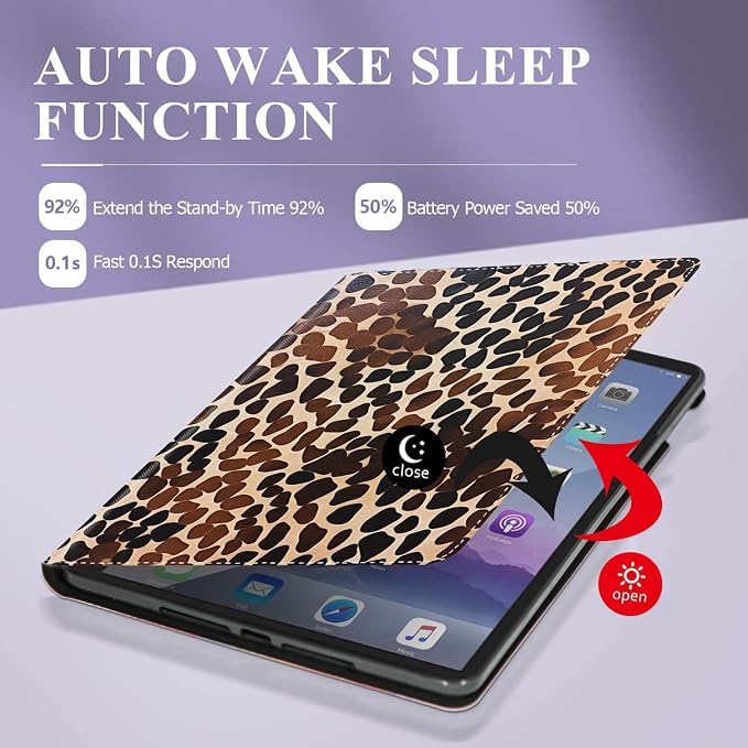 Case for iPad (A16) 11th Generation 11 Inch 2025 / iPad 10th Generation 10.9 Inch 2022 Ultra-Thin Multi-Angle Protective Cover with Auto Sleep/Wake A Dark Horse