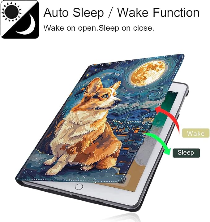 Case for New iPad (A16) 11th Generation 11 Inch 2025for iPad 10th Generation 2022 10.9 Inch Multi-Angle Stand Smart Cover Shockproof with Auto Wake/Sleep ，Starry Sky