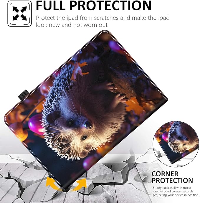 Case for All-New Amazon Fire HD 10 and 10 Plus Tablet (13th/11th Generation 2023/2021 Release) 10.1 Multi-Angle Smart Stand Cover Auto Sleep/Wake Skull and Fire