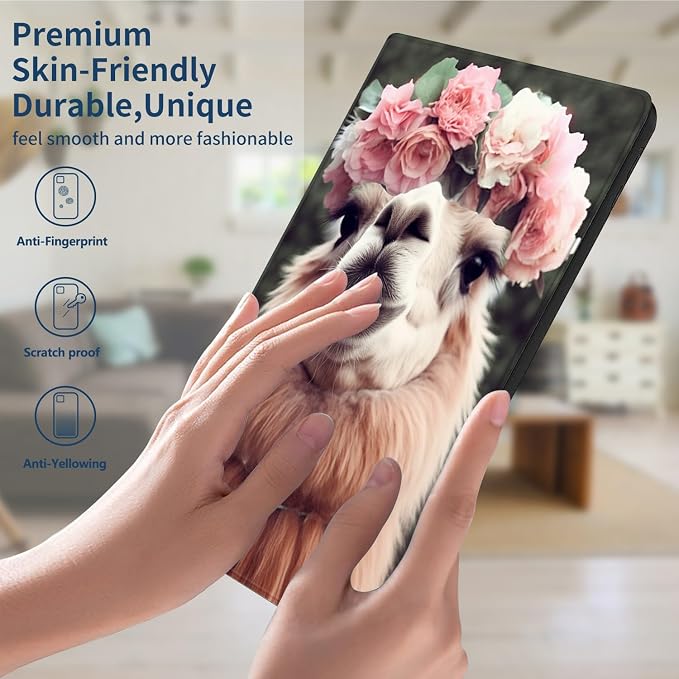 Slim Case for Amazon Kindle Fire Max 11 Case (13th Generation 2023 Release) 11 PU Leather Folio Stand Adjustable Smart Cover with Auto Wake/Sleep for Kindle Fire 11 TabletArt Black Cat Tree