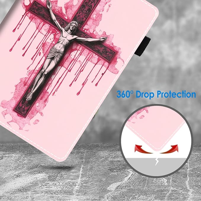 Case for Amazon Kindle Fire HD 10 Tablet 10.1 (9th/7th Generation 2019/2017 Release) Slim Folding Stand Folio Cover with Card Slot &amp Auto Wake/Sleep - African American Girl