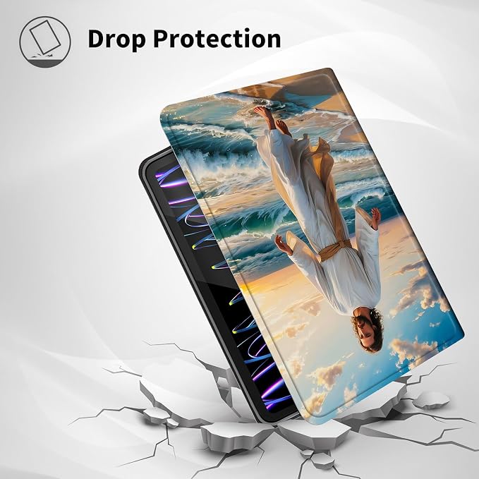 Case for Kindle Paperwhite 12th Generation 7 &amp Kindle ColorSoft Signature Edition – PU Leather with Auto Sleep/Wake Slim Lightweight Protective Cover – Beach Sunset Palms
