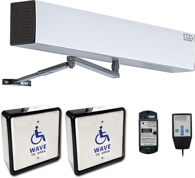 Olideauto Wireless Handicap Door Opener,Pair with 2PCS Wireless Capacitive Square Wave Switch Olide-512S,WiFi Function Available