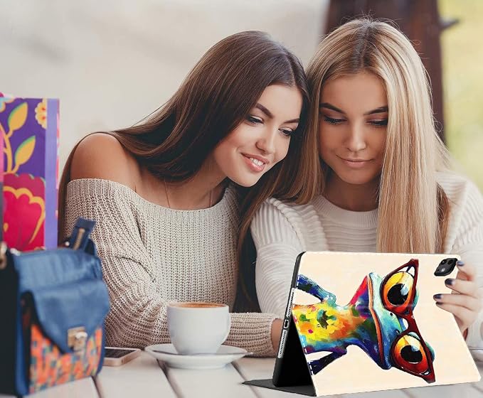 Case for New iPad (A16) 11th Generation 11 Inch 2025 for iPad 10th Generation 10.9 2022 Multi-Angle Smart Stand Cover Auto Sleep/Wake Halloween Panda Wizard and Pumpkin