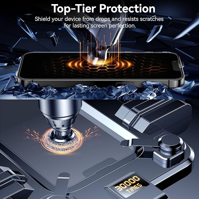 Esanik for iPhone 15 Pro Matte Glass Screen Protector [Auto-alignment] Anti-Glare &amp Anti-FingerprintAnti-ReflectionBubble Free Smooth as Silk 2 Pack 9H Glass Screen Cover