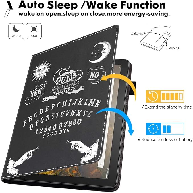 Case for Amazon Kindle Fire HD 10 &amp Fire HD 10 Plus Tablet (11th Generation 2021 Release) Premium PU Leather Stand Cover with Smart Auto Wake American Flag Deer