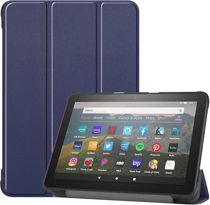 Tablet CaseSlim Soft TPU Back Smart Magnetic Stand Protective Cover[Sleep/Wake] Incompatible with iPad Samsung TCL 11in Tablets.(Dark Green)