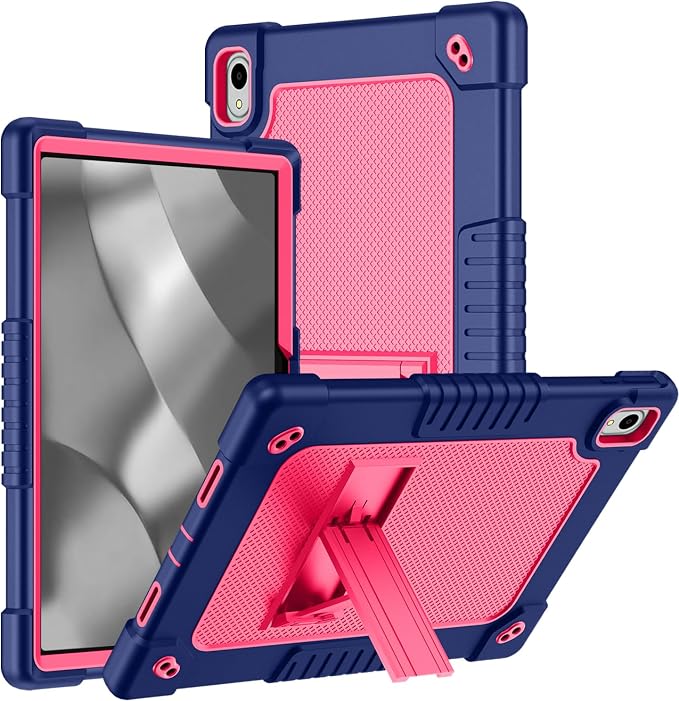 Compatible with Walmart Onn.11 Tablet Pro Case 2024 (Model:100146660) Silicone Hard Back Hybrid Cover Built in Kickstand Shoulder Strap Case for Onn 11 Tablet Pro 11 inch (Black)