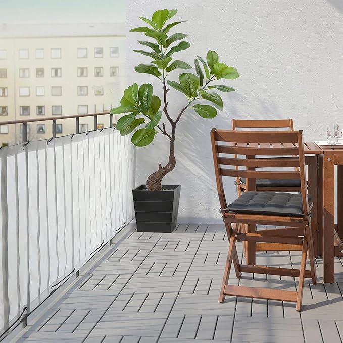Artificial Fiddle Leaf Fig Tree 49" Fake Potted Tree with Trunks Artificial Tree Realistic Fake Plant for Modern Home Office Living Room Floor Decor Indoor Outdoor