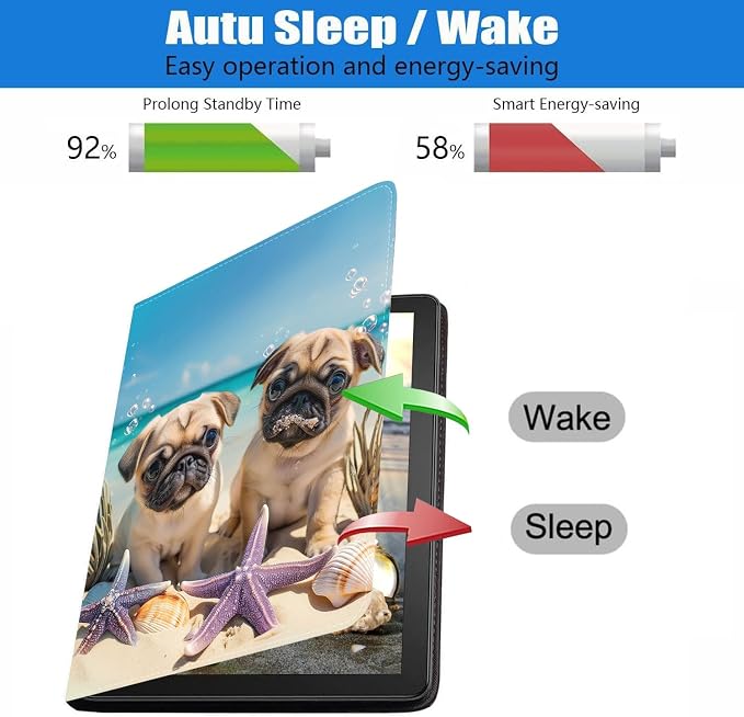 Case for Samsung Galaxy Tab S10 Plus 2024/ S9 Plus/ S9 FE Plus 5G 12.4 Inch 2023 Slim PU Leather Stand Folio Cover with Auto Wake Sleep Abstract Paint Dogs