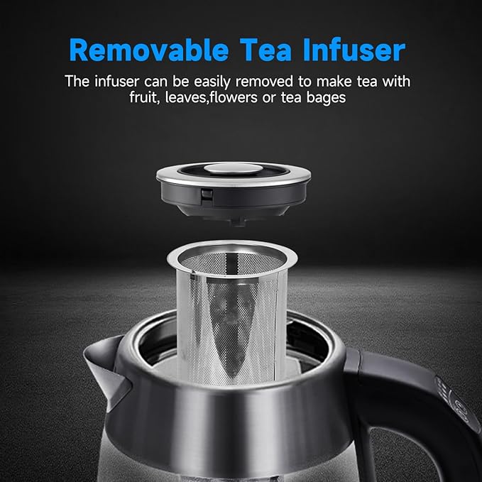 Aigostar Electric Kettle with Temperature Control and Tea Infuser