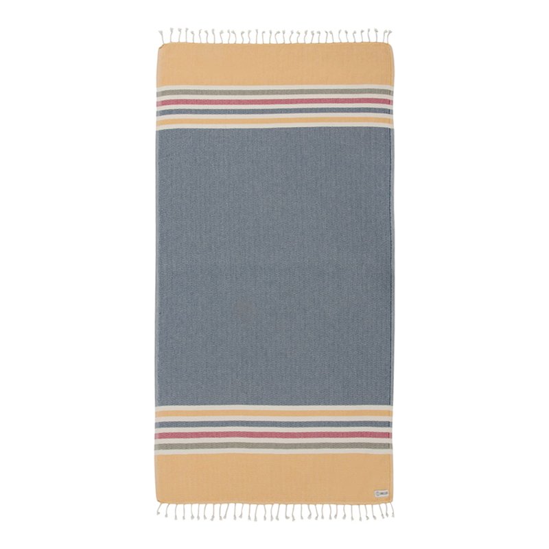 Sand Cloud Beach Towel - Sand Resistant - 100% Organic Turkish Cotton Yarn - Quick Dry Towel for Beach, Picnic, Blanket or Bath - As Seen on Shark Tank - Chains Blue