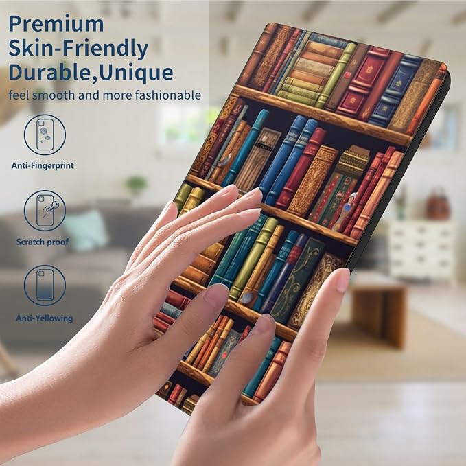 Slim Case for Amazon Kindle Fire Max 11 Case (13th Generation 2023 Release) 11 PU Leather Folio Stand Adjustable Smart Cover with Auto Wake/Sleep for Kindle Fire 11 TabletArt Black Cat Tree