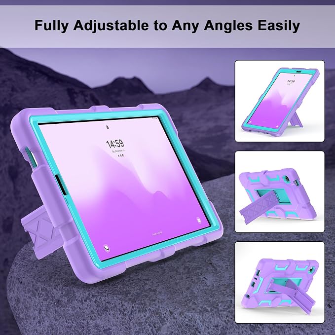 Case for Samsung Galaxy Tab A11+/A11 Plus 11” 2026 Samsung Galaxy Tab A9+/A9 Plus 11” 2024 Model Heavy Duty Shockproof Hard High Impact Protective Case Black