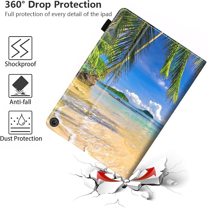 Case for All-New Amazon Kindle Fire HD 8/Fire HD 8 Plus Tablet (12th/10th Generation 2022/2020 Release) - Premium PU Leather Cover with Auto Sleep Wake Bible Verse Jeremiah 29:11