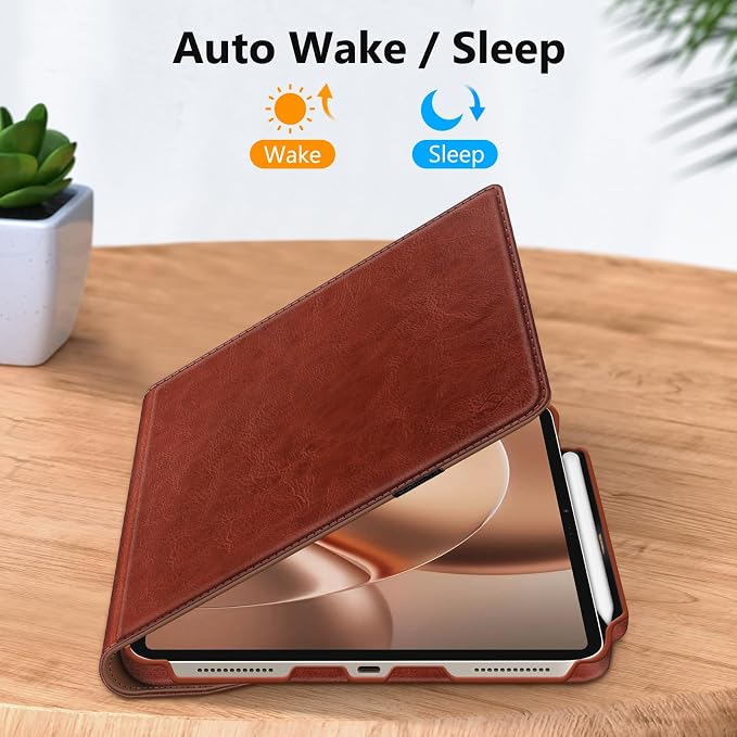 Fintie Rotating Case for iPad Air 13-inch M4/M3/M2 (2026/2025/2024) | 360° Swivel Stand Landscape &amp Portrait Viewing Shockproof Protective Cover Pencil Holder Auto Sleep/Wake Black