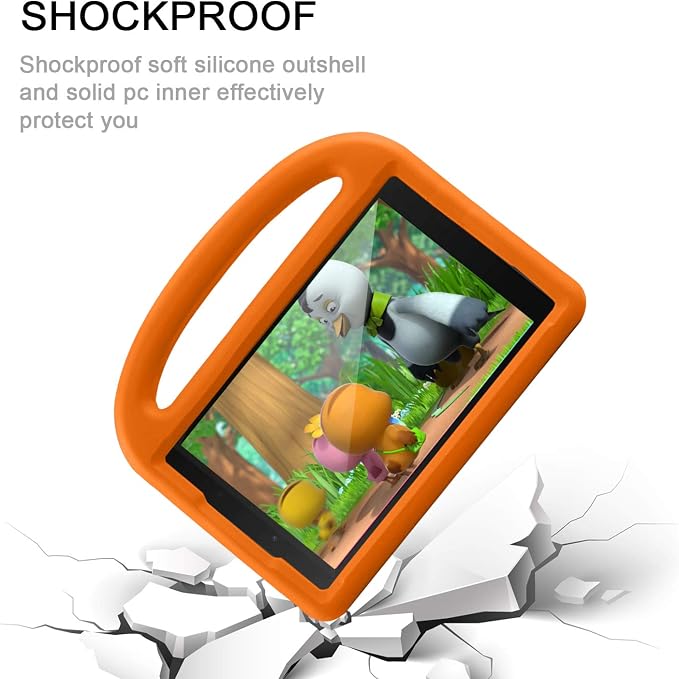 Kids Case for Samsung Galaxy Tab A 8.0 (2019) SM-T290/SM-T295 Techcircle Kid Child Safe Shock Proof EVA Rugged Protective Handle Stand Case for Galaxy Tab A 8.0 SM-T290/SM-T295 Tablet Black